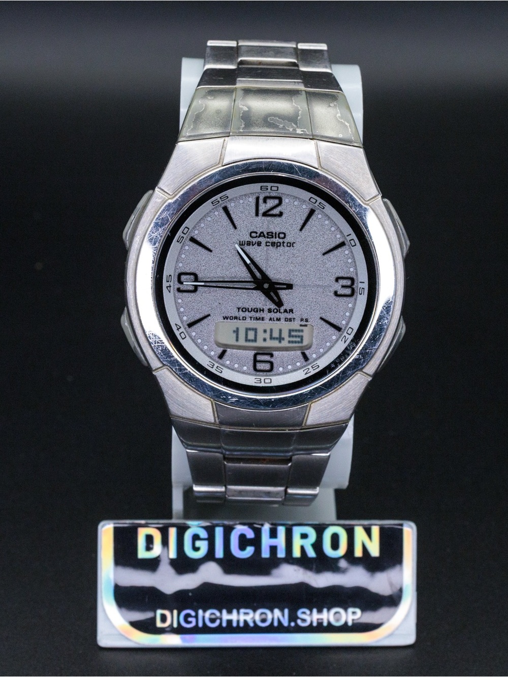 Casio WVH-100J Analog Digital Solar Wave Ceptor JDM Import 40mm Watch
